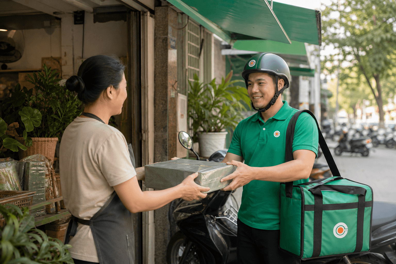Đội xe máy điện Gozo Express